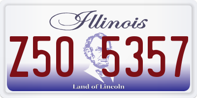 IL license plate Z505357