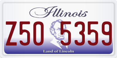 IL license plate Z505359