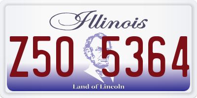 IL license plate Z505364
