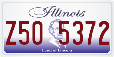 IL license plate Z505372
