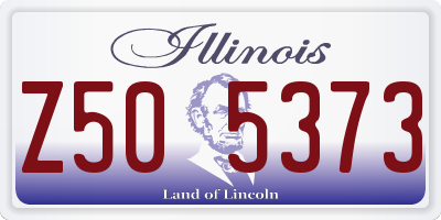 IL license plate Z505373