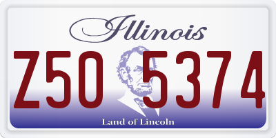 IL license plate Z505374