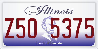 IL license plate Z505375