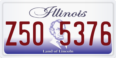 IL license plate Z505376