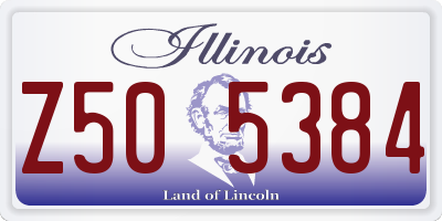 IL license plate Z505384