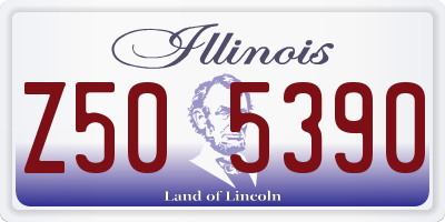 IL license plate Z505390