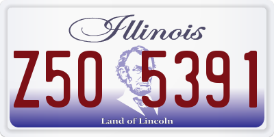 IL license plate Z505391