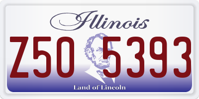 IL license plate Z505393
