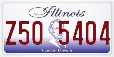 IL license plate Z505404