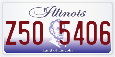 IL license plate Z505406