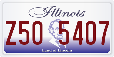 IL license plate Z505407
