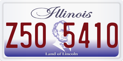 IL license plate Z505410
