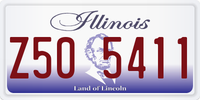 IL license plate Z505411