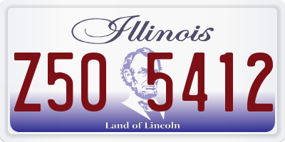 IL license plate Z505412