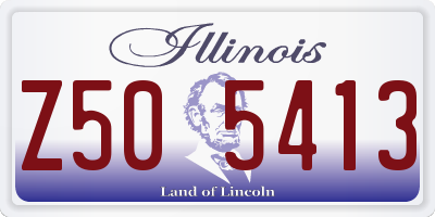 IL license plate Z505413