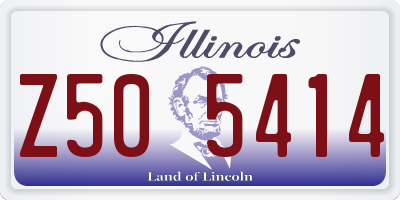 IL license plate Z505414