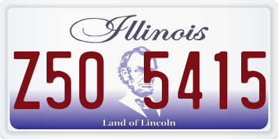 IL license plate Z505415
