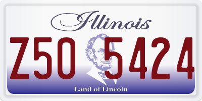 IL license plate Z505424