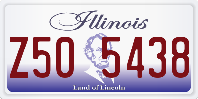 IL license plate Z505438