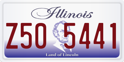 IL license plate Z505441