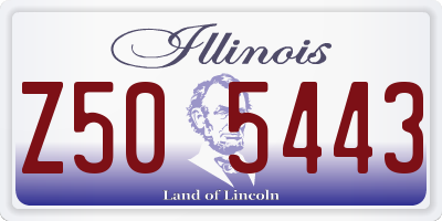 IL license plate Z505443