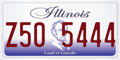 IL license plate Z505444