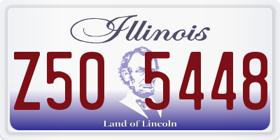 IL license plate Z505448