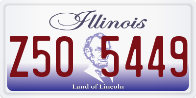 IL license plate Z505449