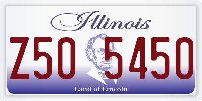 IL license plate Z505450