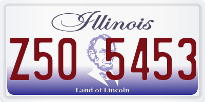 IL license plate Z505453