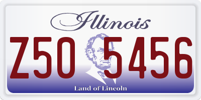 IL license plate Z505456