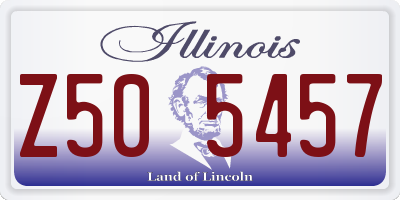 IL license plate Z505457