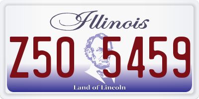 IL license plate Z505459