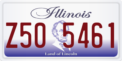IL license plate Z505461