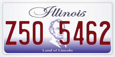 IL license plate Z505462