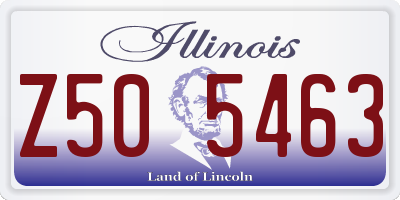 IL license plate Z505463