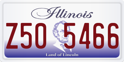 IL license plate Z505466