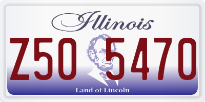 IL license plate Z505470
