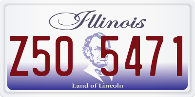 IL license plate Z505471