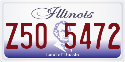 IL license plate Z505472