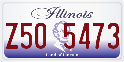 IL license plate Z505473