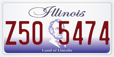 IL license plate Z505474