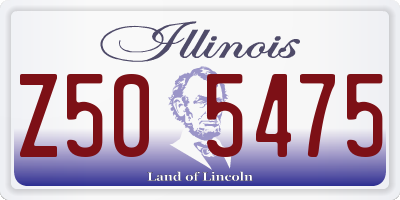 IL license plate Z505475