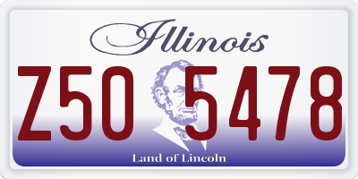 IL license plate Z505478