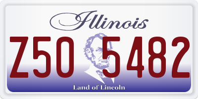 IL license plate Z505482