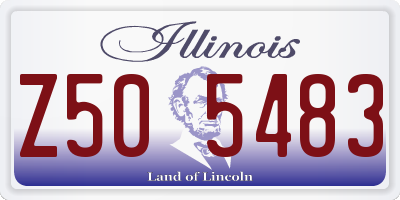 IL license plate Z505483