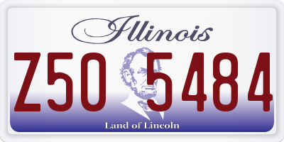 IL license plate Z505484