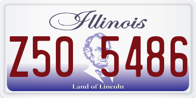 IL license plate Z505486