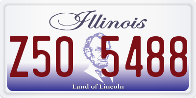 IL license plate Z505488