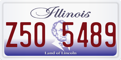 IL license plate Z505489